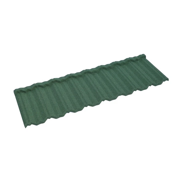 Colored Classic Stone Coated Steel Roofing Tile